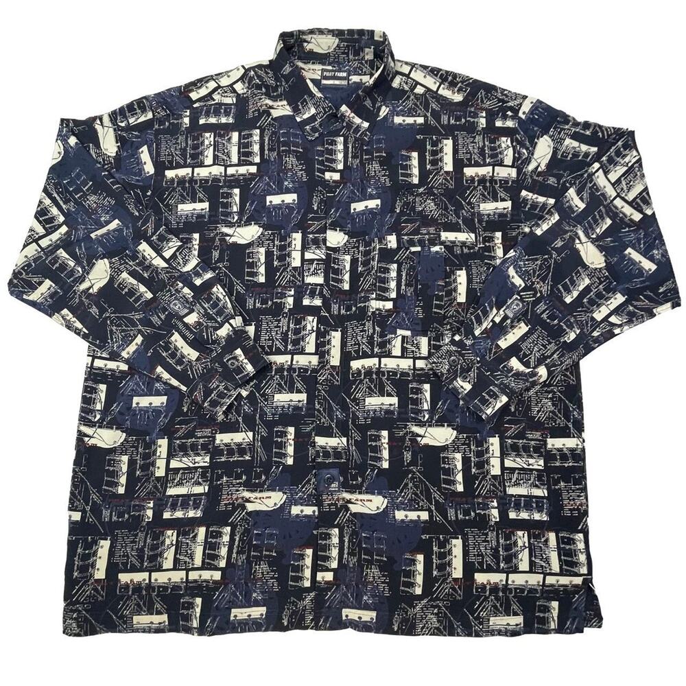 Vintage phat farm button up yacht club